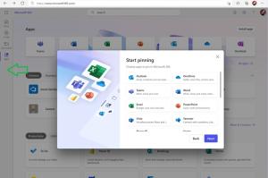Screenshot showing Microsoft 365 Navigation Customizations feature