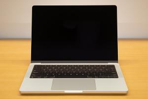 MacBook Pro developer front view